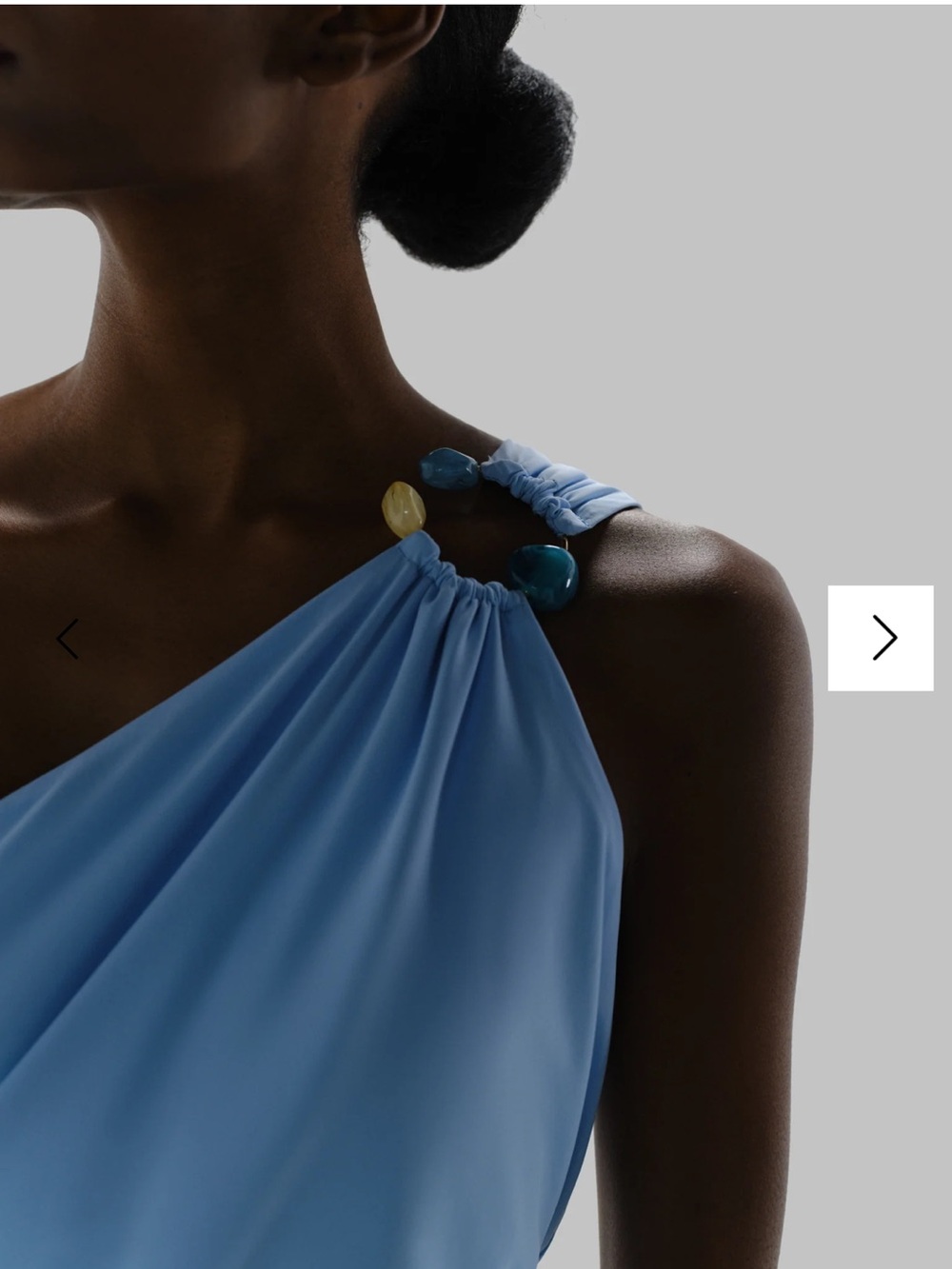 Baobab Collection One-Shoulder Sky Blue Maxi Dress - Picture 5 of 6